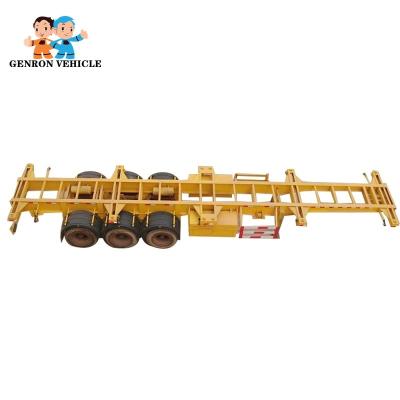 China Air Suspension 12 Tyre Jost Type Container Semi Trailer for sale