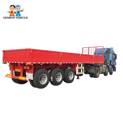 China 60T Drop Side Semi Trailer for sale
