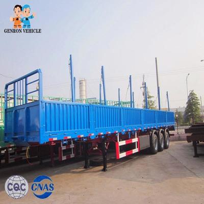 China Del patio de Axle Vegetables Cargo el 13M del almacenamiento 60ton remolque semi en venta