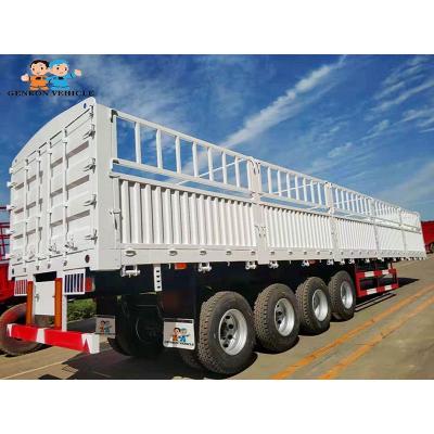 China 30T - 40T Drop Side Dump Trailer With 13T FUWA Axle for sale