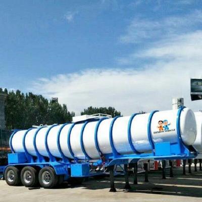 Китай 3 трейлер топливозаправщика масляной серной кислоты 35ft 22000L 22CBM цапф 98% Semi продается