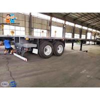 China Strong Rigidity Strength Leaf Spring 20ft 45T Flatbed Utility Trailer for sale