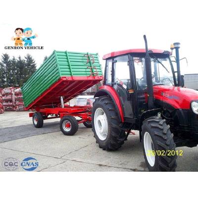 China Bulk Cargo 2axle 120hp Agricultural Tipping Trailers for sale