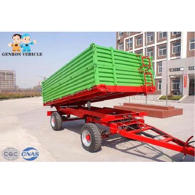 China Long Service Life Drawbar Dropside Agricultural Farm Trailer for sale