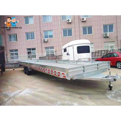 China Cattle Horse Livestock 10000kgs Flatbed Agricultural Tipping Trailers for sale
