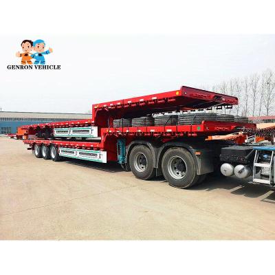China 40T Bulk Cargo Detachable BPW Heavy Duty Low Bed Trailers for sale
