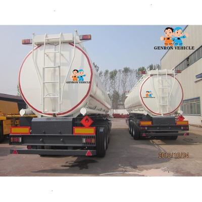 China High Pressure 12 Tires ISO CCC Q235 40KL Oil Tank Trailer for sale