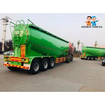 China best price tri axles bulk cement transport truck trailer 50ton powder cement tanker for sale for sale