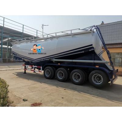 China 4 Axles dry bulk tanker trailer used to transport cement for sale export to Kenya , Sudan , Uganda , Malawi , Tanzania for sale