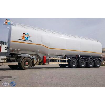 China Round Shaped 4 Axles 8000KGS 40000L Fuel Truck Trailer for sale