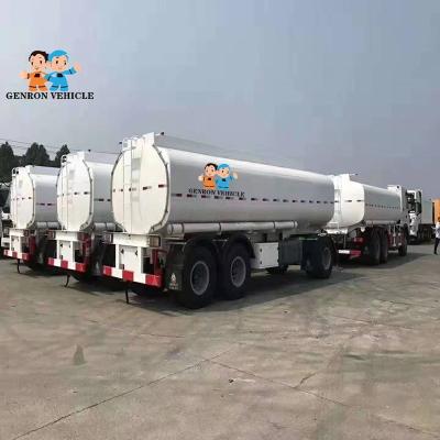 China Bottom Emergency Valve Flammable 40ton Liquid Tanker Trailer for sale