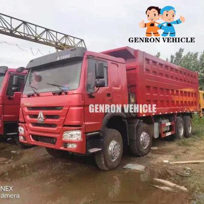 China CCC HOWO 12 Wielen Zijtipper trucks with air condition Te koop