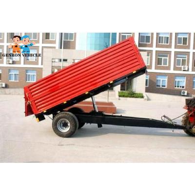 China CE ISO High Capacity 6CBM 60HP Agricultural Tipping Trailers for sale