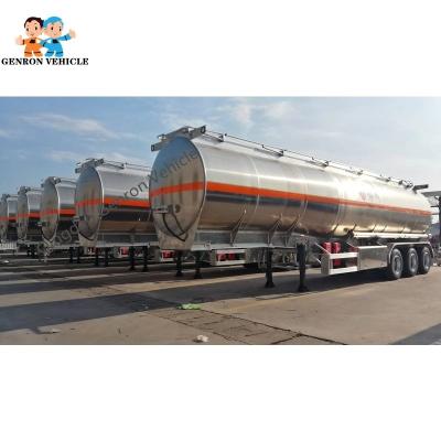 China Tri Axles Aluminium Crude Oil 35CBM 35000L Semi Tanker Trailer for sale