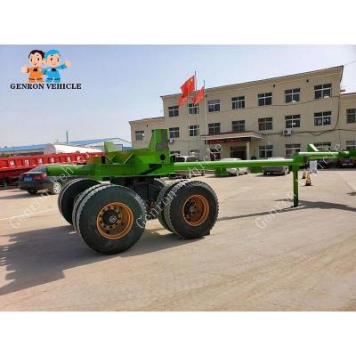 China Q345 2 Axles 60000kg Logging Semi Trailer With Bogie Suspension for sale