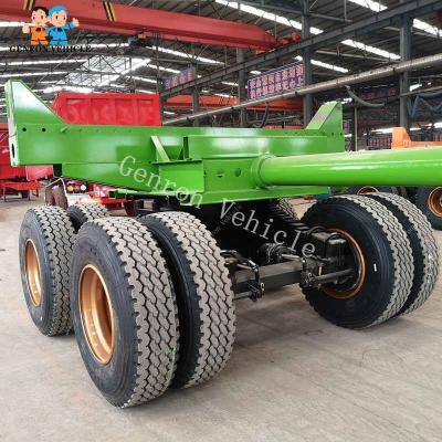 China 12R22.5 Tire Wood Transport Genron Small Timber Trailer for sale