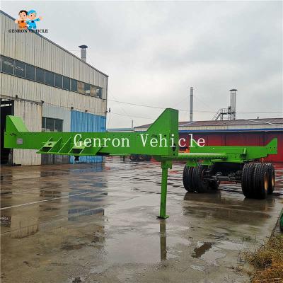China Small 11.00R20 Wood Transport Genron Logging Semi Trailer for sale