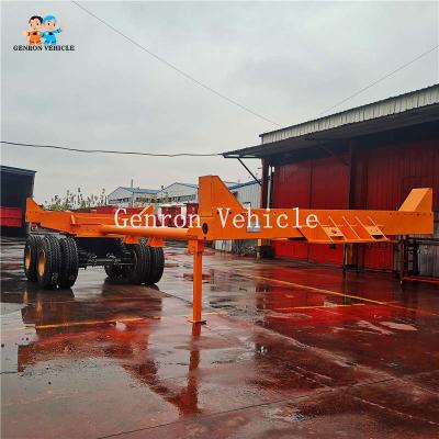 China 18.5m Two Axles Bogie Suspension Logging Truck Trailer for sale