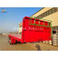 China 3 Axles Mechanical Suspension Flatbed Semi Trailer for sale