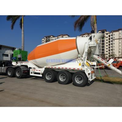 China Da construção 12 M3 do caminhão do reboque do misturador concreto do cilindro reboque semi à venda