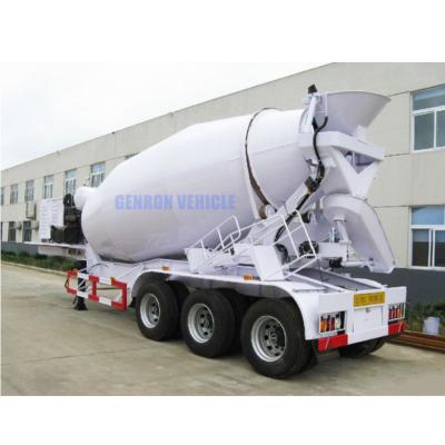 China da construção 14m3 do caminhão do reboque misturador concreto montado reboque semi à venda