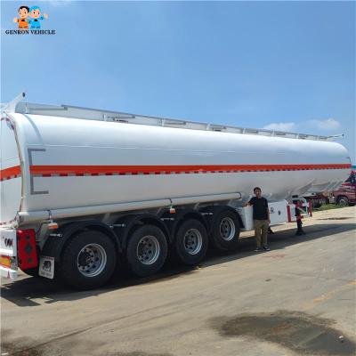 China Diesel Oil Fuel Tanker Trailer 4 Axles 42000L 45000L 54000L Using In Africa Countries for sale