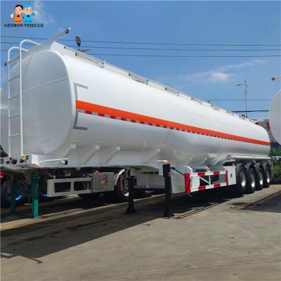 China Petroleum 4 Axles Oil Tanker Truck Trailer Vehicle With Flow Meter Used In Ghana for sale