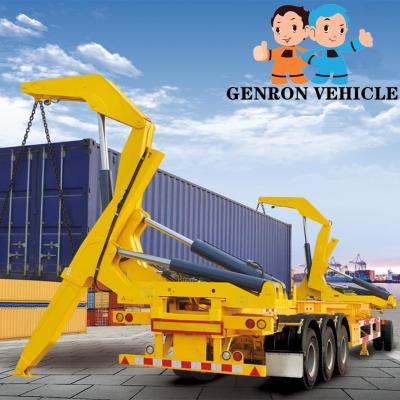 Chine 37 tonnes d'extérieur déplaçant 20 pieds et 40 pieds de conteneur de côté de poussoir de chargeur de grue gauche de camion à vendre