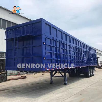 China Cargamento grande de Van Box Semi Tanker Trailer del transporte de carbón de Mongolia en venta