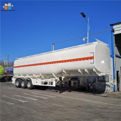 China 3 Axles Petroleum Tanker Truck Trailer 60000 Liters 6 Compartments Exported To Mauritania for sale