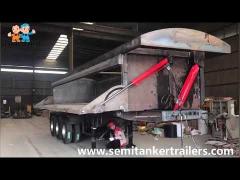 Genron Vehicle-Side tipper semi trailer 3 axles/mechanical suspension exported to Australia