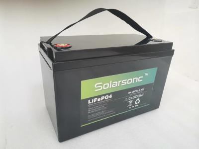 China 100ah Lifepo4 batería profunda del ciclo de 12 voltios para el híbrido de la rejilla en venta