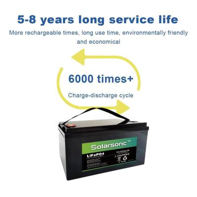 China 12V Lifepo4 Batería de descarga máxima 100A Perfecto para entornos desafiantes en venta