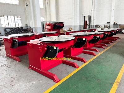 China Red Title / Rotary Welding Turn Table Welding Positioner 3T Load Capacity 1400 Mm for sale