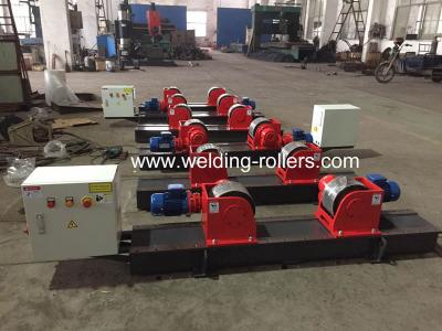China 20T Conventional Welding Pipe Rotator For Pipe Butt With PU With Bolt Adjustment for sale