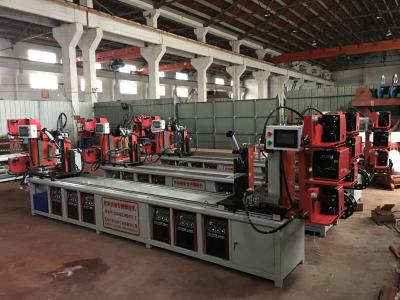 China Assemble Shelf Auto Pipe Welding Machine 3 Faces / 4 Faces Goods Shelf Beam Welding for sale