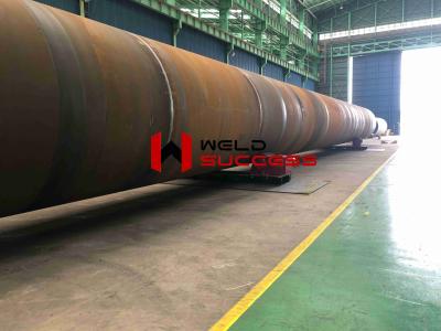 China 200 Ton Bolt Adjustment Tank Turning Rolls With Metal Roller / HGK Pipe Rollers For Welding for sale