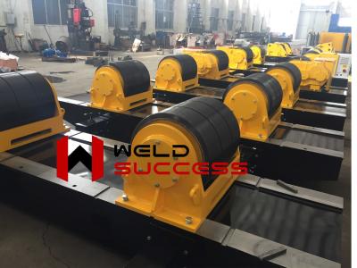 China Manual Bolt Adjustment 80 Ton Vessel Turning Rollers Pipe Stands For Tank Welding Fabrication for sale
