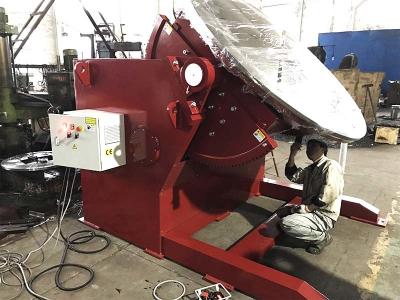 China 1200 Capacity Tilting Rotary Welding Positioner With Hand Control And Foot Pedal Control for sale
