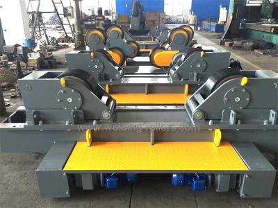 China Rubber / Metal Conventional Pipe Welding Rollers 100T For Tank Fit Up Welding for sale