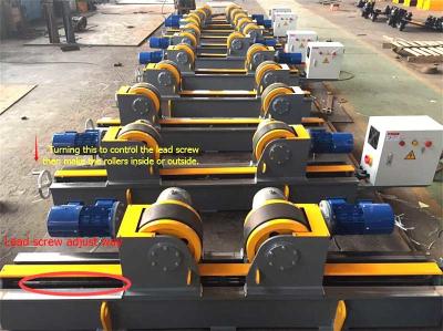 China Lead Screw Adjustment Welding Turning Rolls / Self Aligning Welding Rotator for sale
