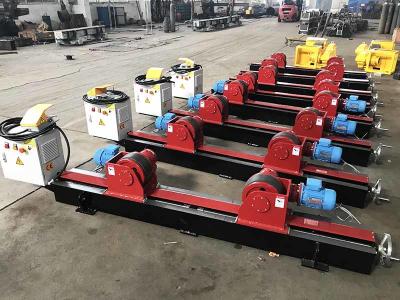 China CE Certificate Pipe Support Rollers Pipe Turning Rollers For Essen Exhibition for sale