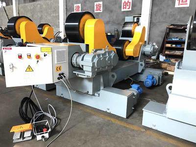 China Travelling 80000 lbs / 40T Self Aligning Welding Rotator Pipe Stand Roller For Tank Welding for sale