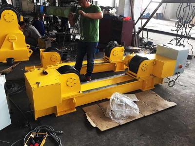China 45,000lbs Conventional Welding Tank Turning Rolls Rotators With Low Volt Control Pendant for sale