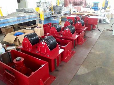 China 15 T Hydrulic Lifting Bolt Adjustment  Pipe Roller Stands , CE Pipe Welding Rollers for sale