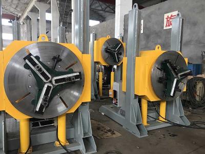 Chine positionneurs de soudure de rotateurs de la capacité 1T, positionneur manuel de soudure de tube de réglage de la hauteur à vendre