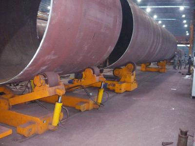 中国 バット溶接の管の回転ローラー油圧持ち上がるタンク溶接装置 販売のため