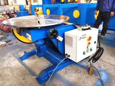 China Automatic Pipe Welding Positioners With Hand Control Box 1300 lbs Capacity Welding Turn Tables for sale