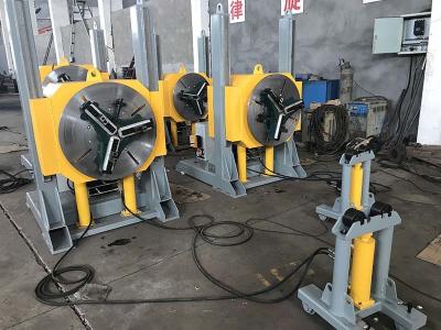China Hydraulic Height Adjustment Pipe Welding Positioners Automatic Lift Chuck Positioner for sale