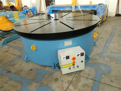 China Horizontal Welding Motorized Rotary Table Positioner 10 T for 1400 mm Table Diameter for sale